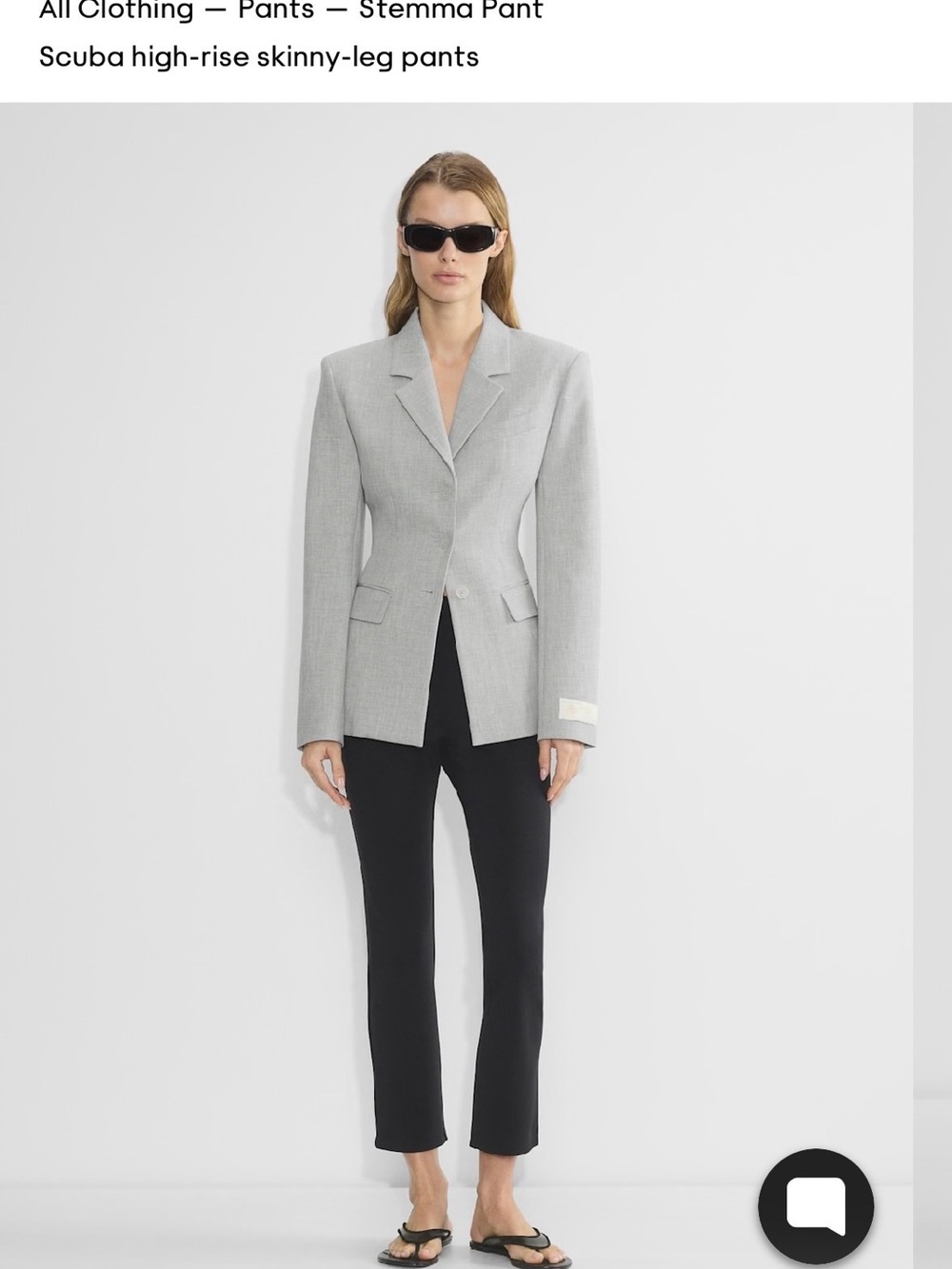 Aritzia Stemma Pant scuba high-rise